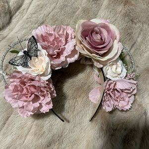 Disney Minnie Mouse beautiful pink floral ears